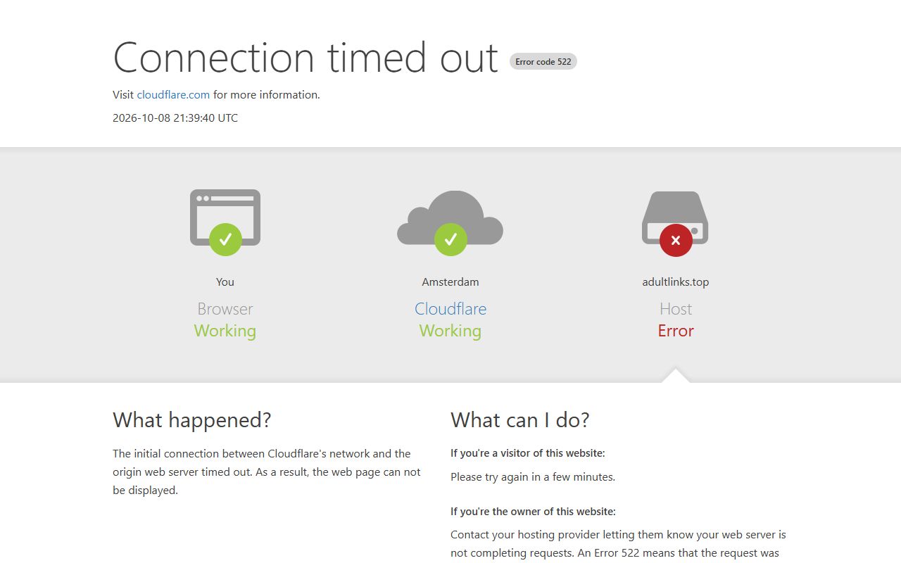 Screenshot of the Adultlinks website (adultlinks.top)