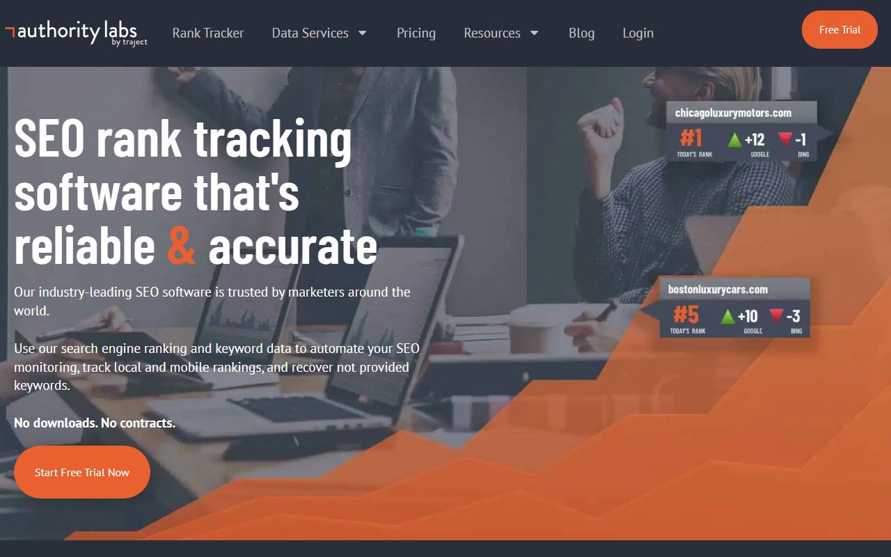 Screenshot of the Authority Labs website (authoritylabs.com)