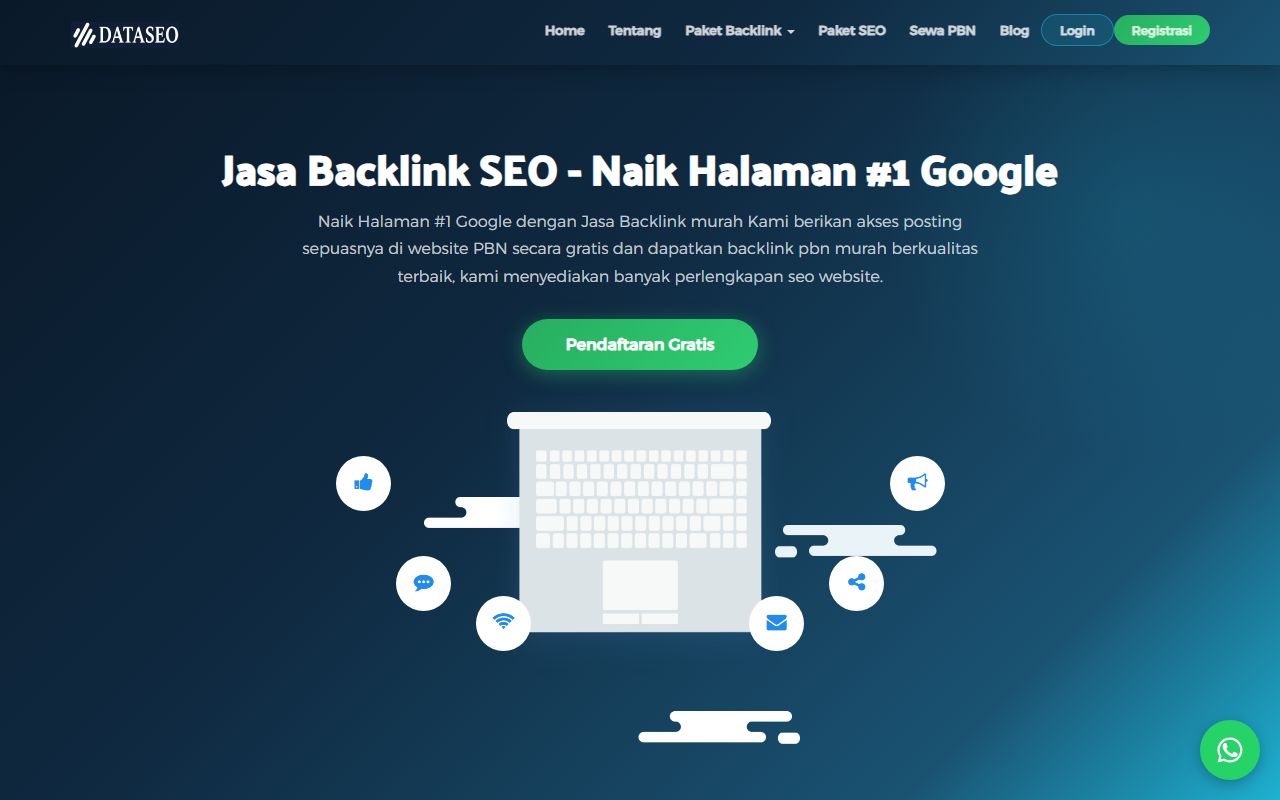 Screenshot of the Dataseo.co.id website (dataseo.co.id)
