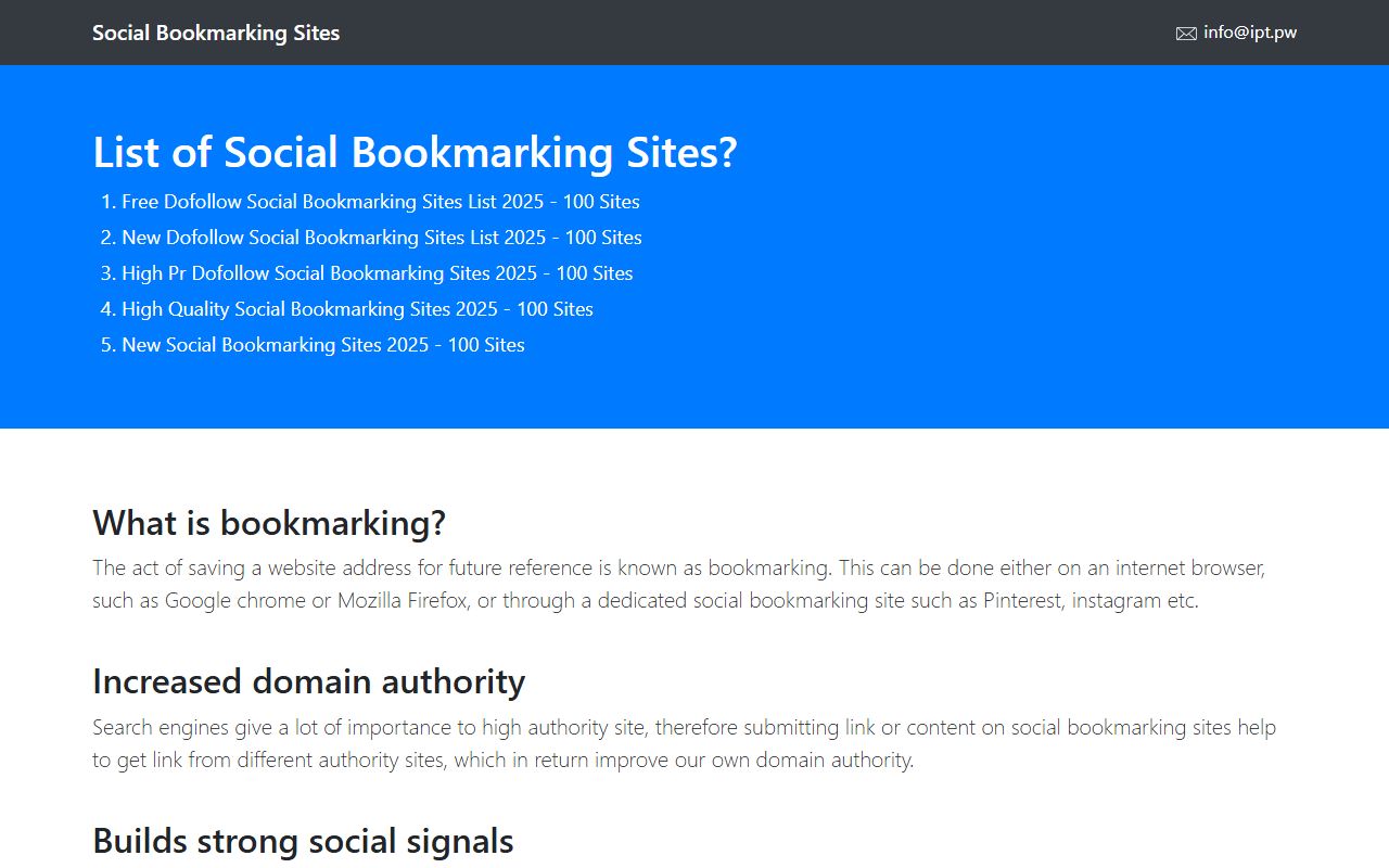 Screenshot of the Ipt website (ipt.pw)