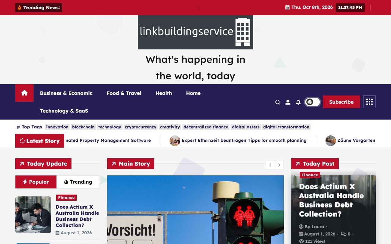 Screenshot of the Link-building-service website (link-building-service.info)
