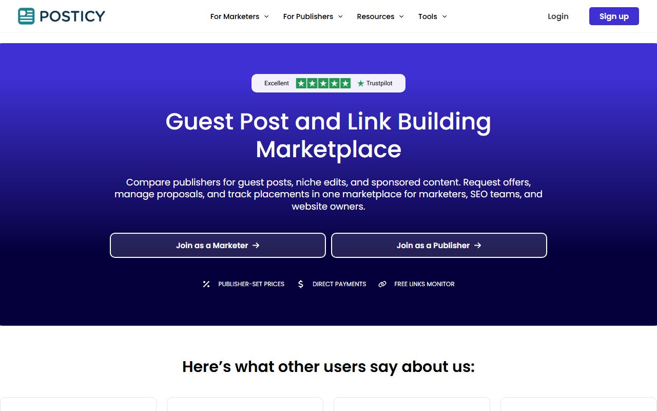 Screenshot of the Posticy website (posticy.com)