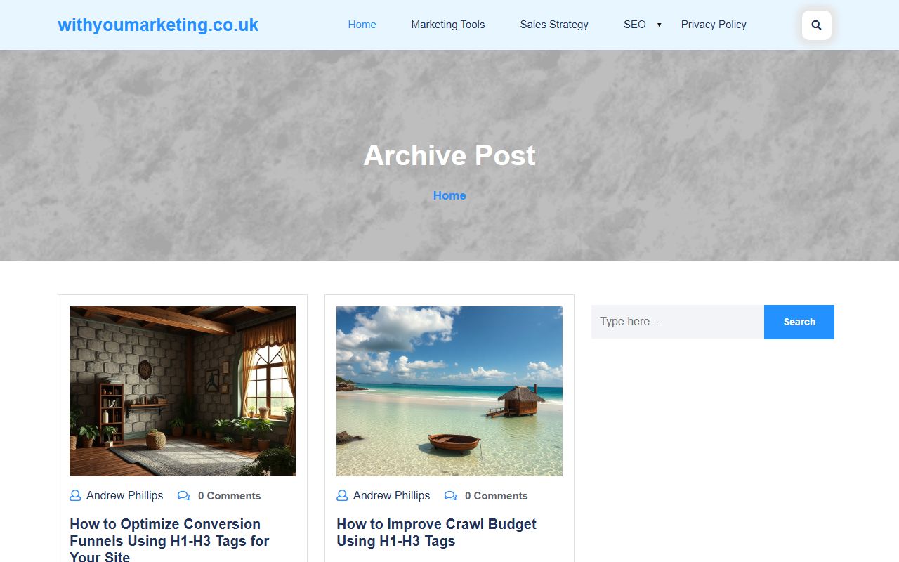 Screenshot of the withyoumarketing.co.uk website (withyoumarketing.co.uk)